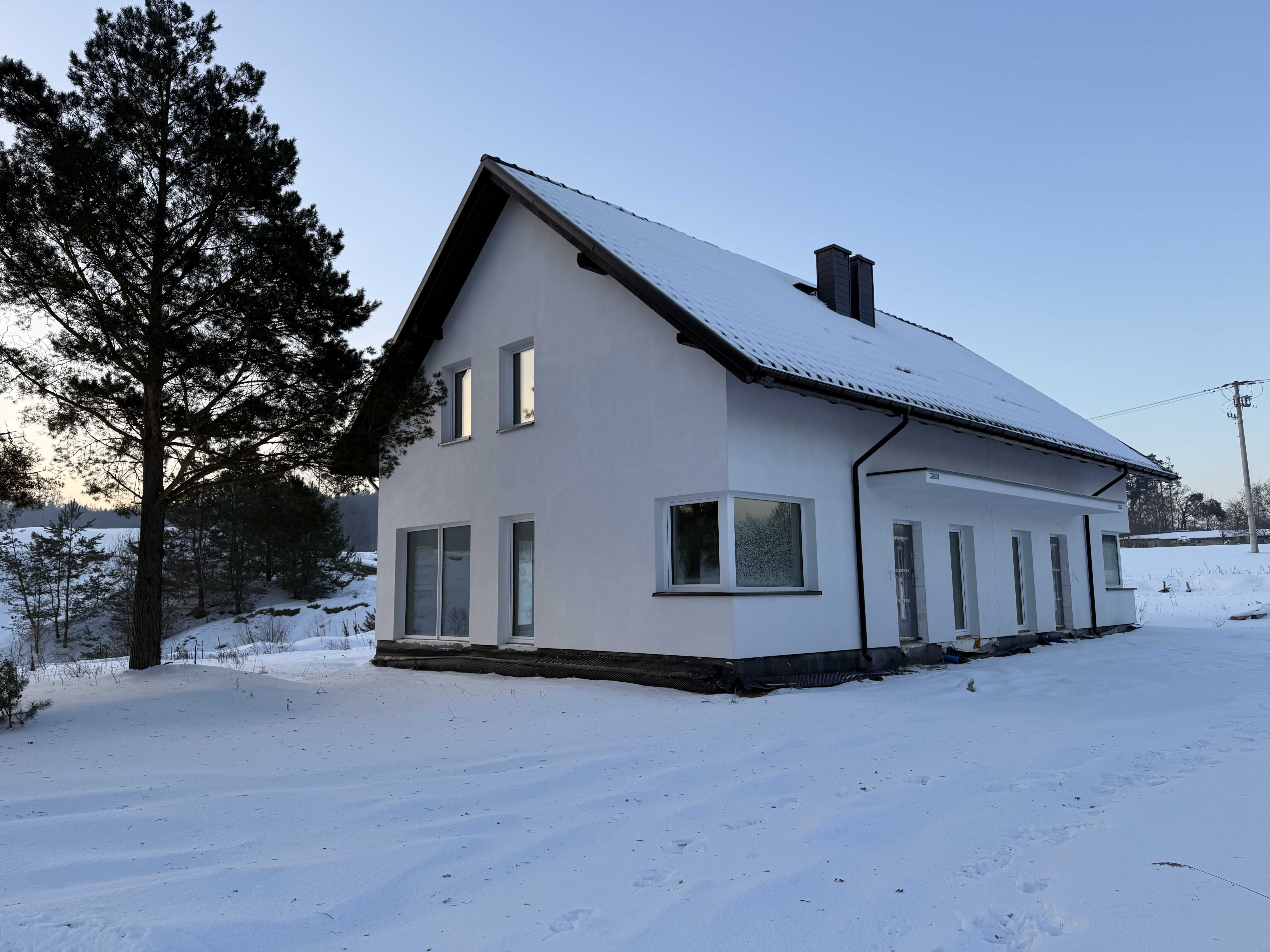 Panorama zimowa z drona